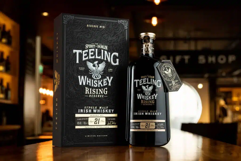 Teeling Rising Reserve 1 at Teeling Bang Bang bar in the Teeling Whiskey Distillery