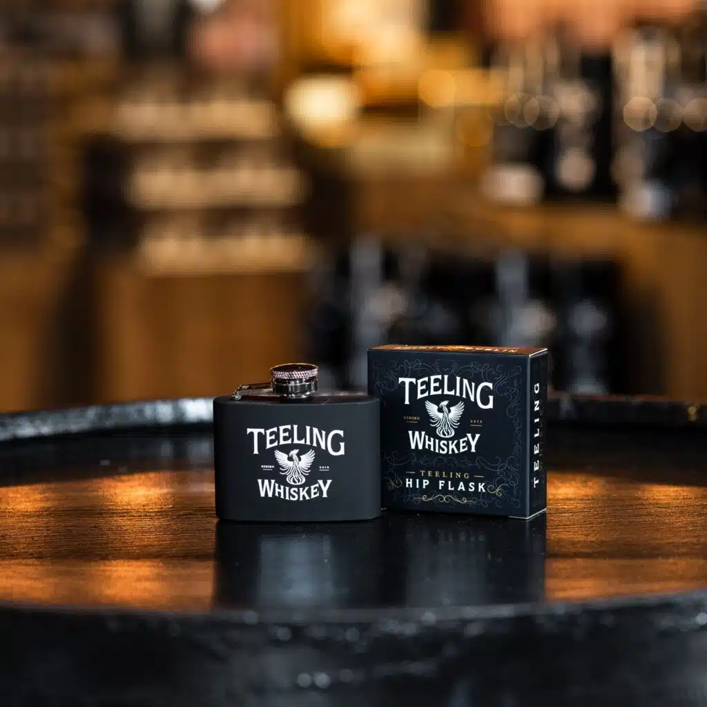 Teeling Whiskey Black Hip Flask