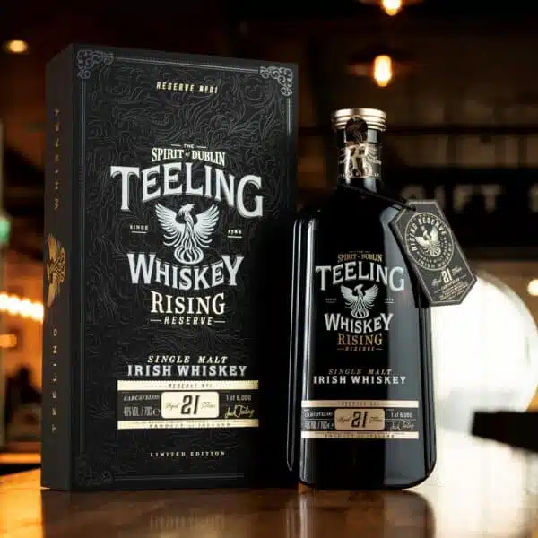 Teeling Rising Reserve 1 at the bang bang bar Teeling Whiskey Distillery
