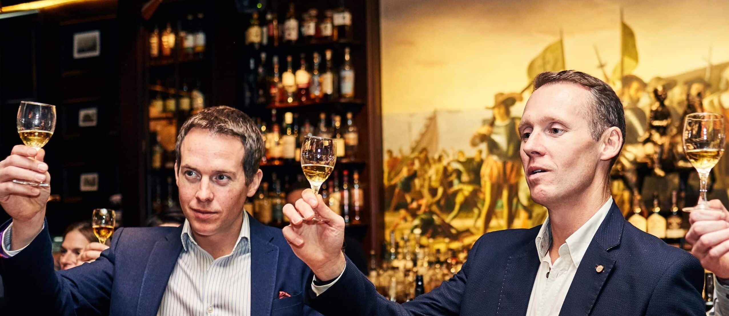 Jack & Stephen Teeling toasting Teeling whiskey