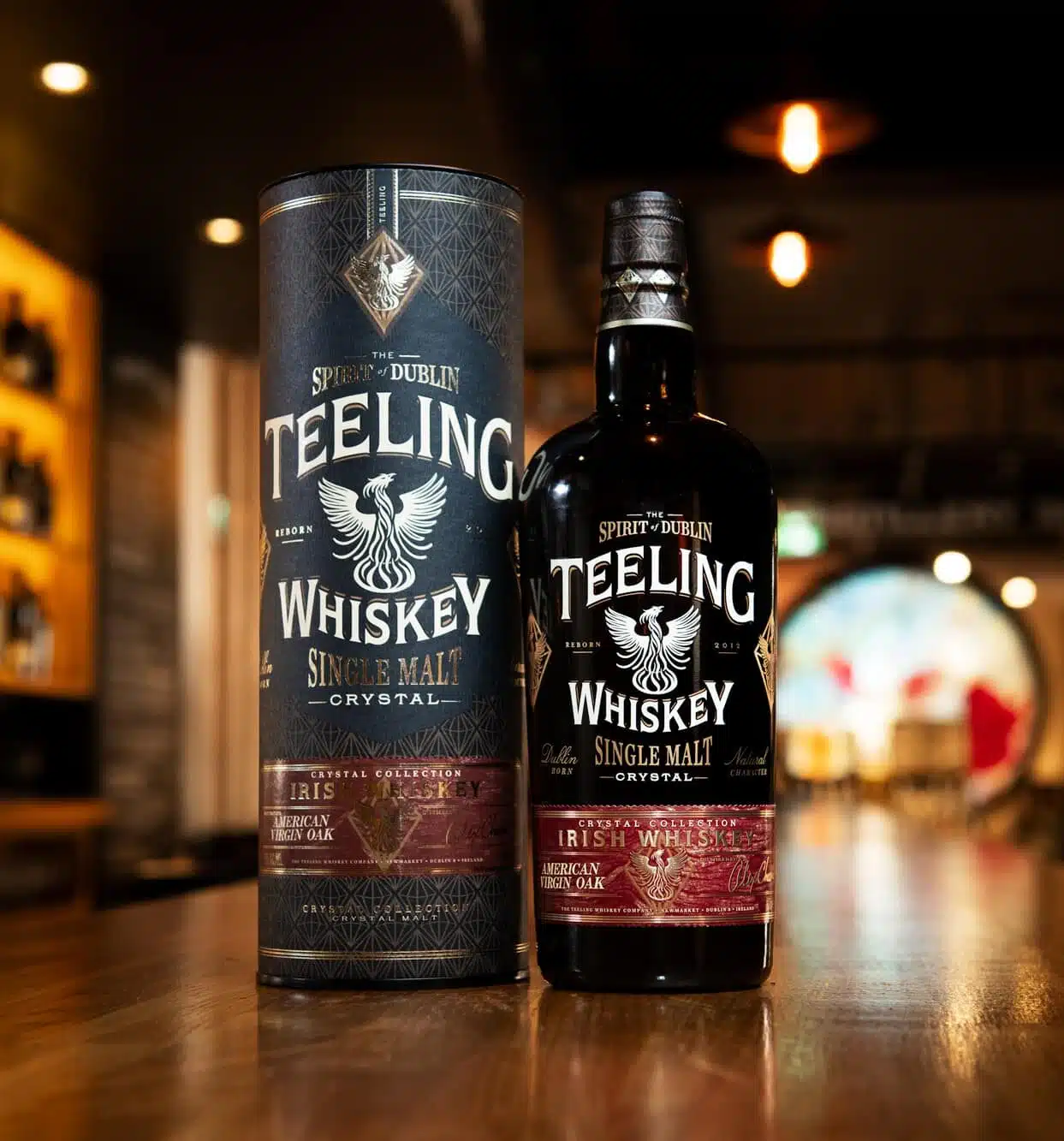 Teeling Crystal Single Malt on the Bang Bang Bar at Teeling Whiskey Distillery 