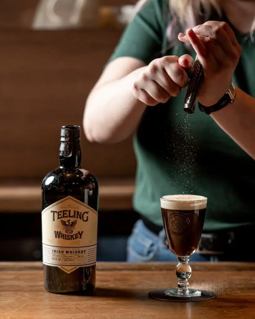 Teeling Whiskey Irish Coffee in the Dead Rabbit New York